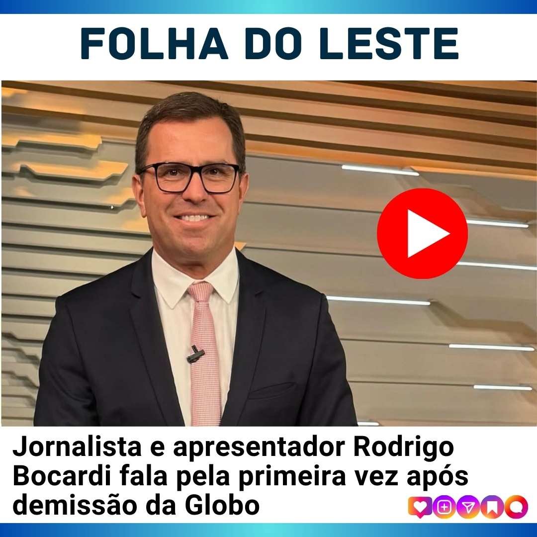 VÍDEO: Jornalista e apresentador Rodrigo Bocardi fala pela primeira vez após demissão da Globo - CLIQUE E ASSISTA!