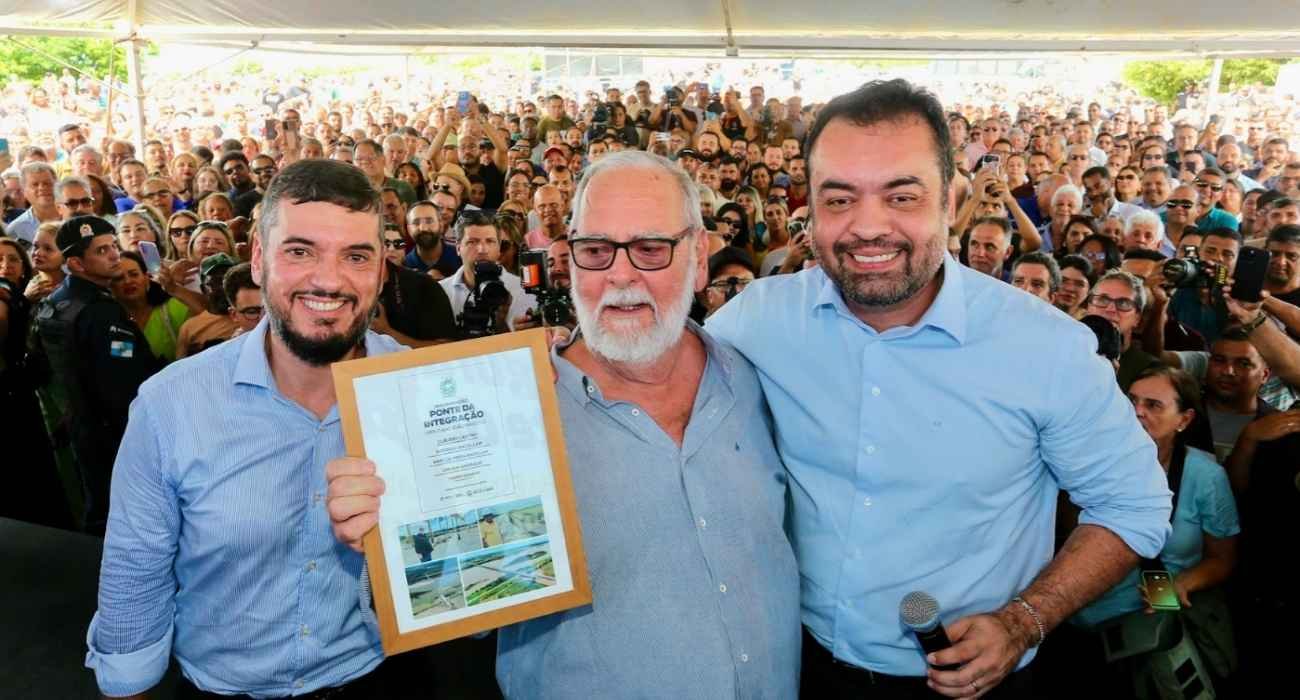 Rodrigo Bacellar, Marcos Bacellar, Claudio Castro, inauguração da Ponte da Integração entre São João da Barra e São Francisco do Itabapoana