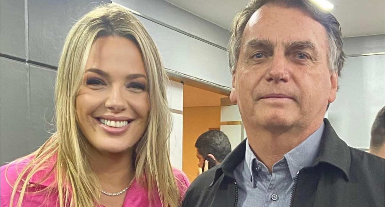 Fernanda Louback e Jair Bolsonaro