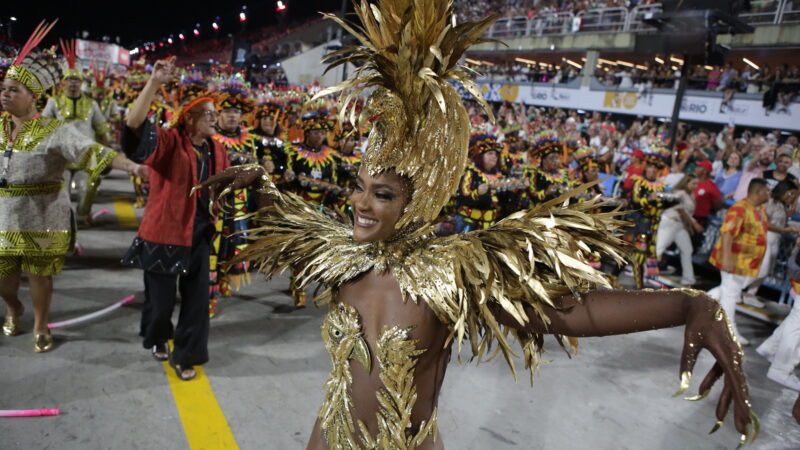 Rainha de Bateria Érika Januza, grande ave do Catucá, à espreita para ajudar Malunguinho na defesa dos refugiados da Mata