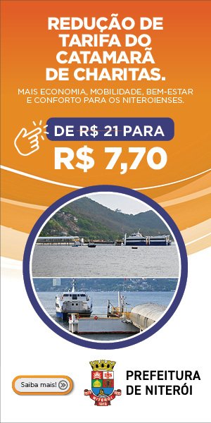 Redução de tarifa do catamarã de Charitas. Mais economia, bem-estar, e conforto para os niteroienses