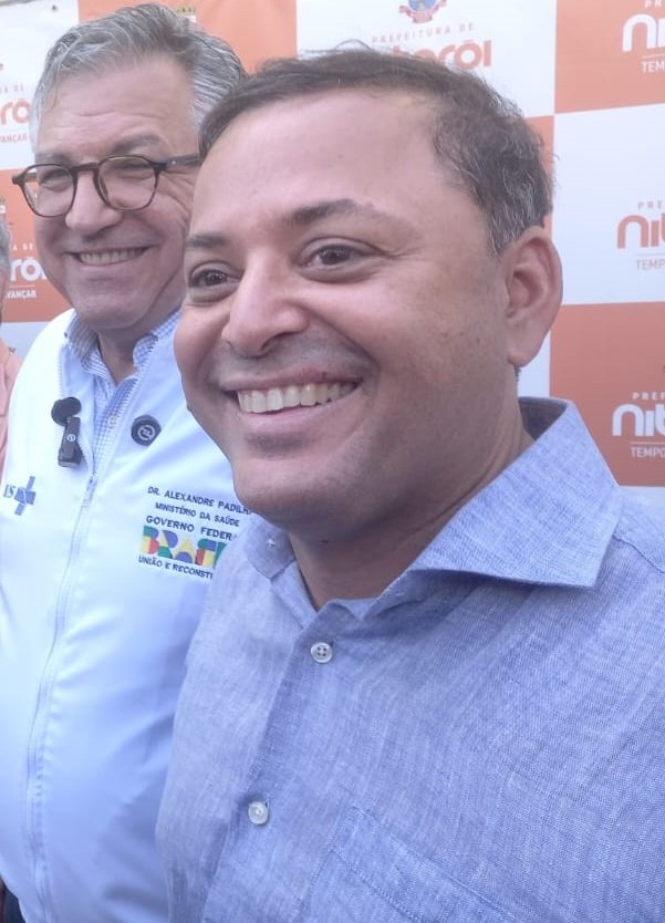 Alexandre Padilha, Ministro da Saúde, e Rodrigo Neves, prefeito de Niterói
