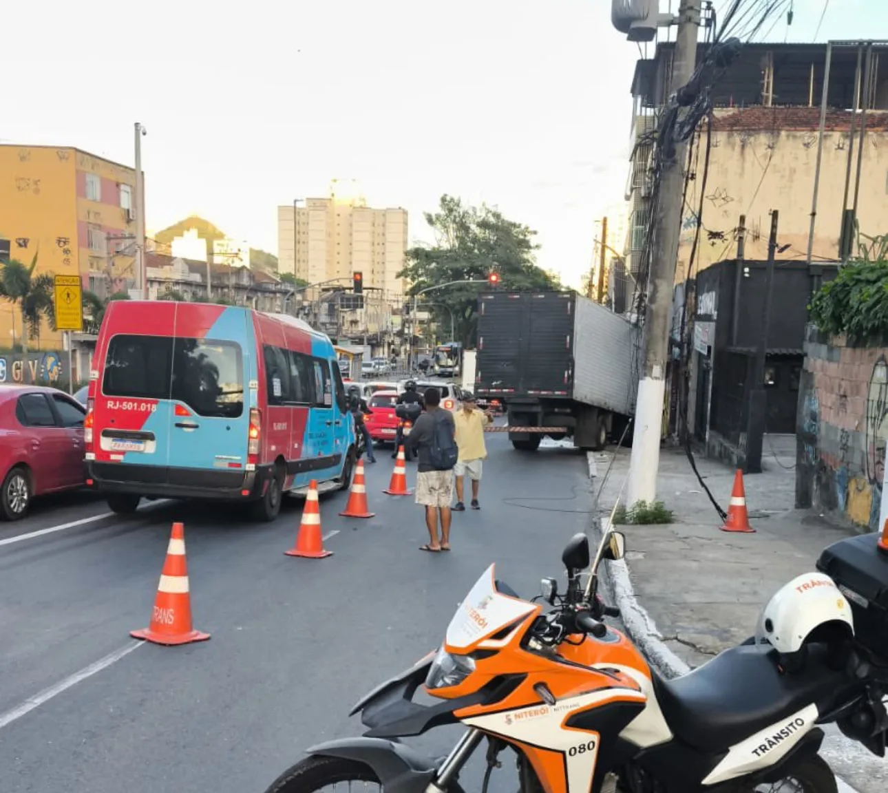 Caminhão desgovernado