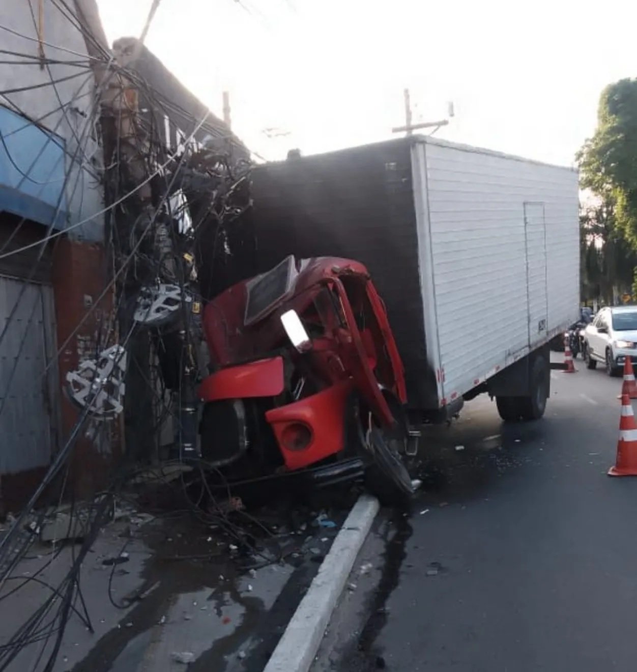 caminhão desgovernado