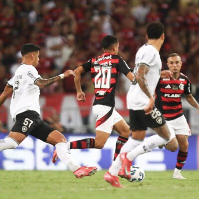 Disputa intensa entre Flamengo e Botafogo marca clássico sem gols no Maracanã
