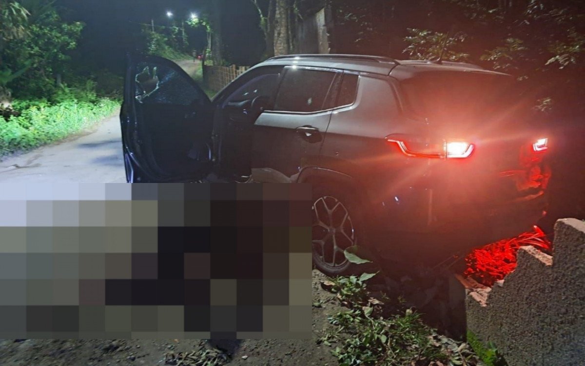Homem morto ao lado de carro crivado de balas em rua de Guaratiba, Rio de Janeiro