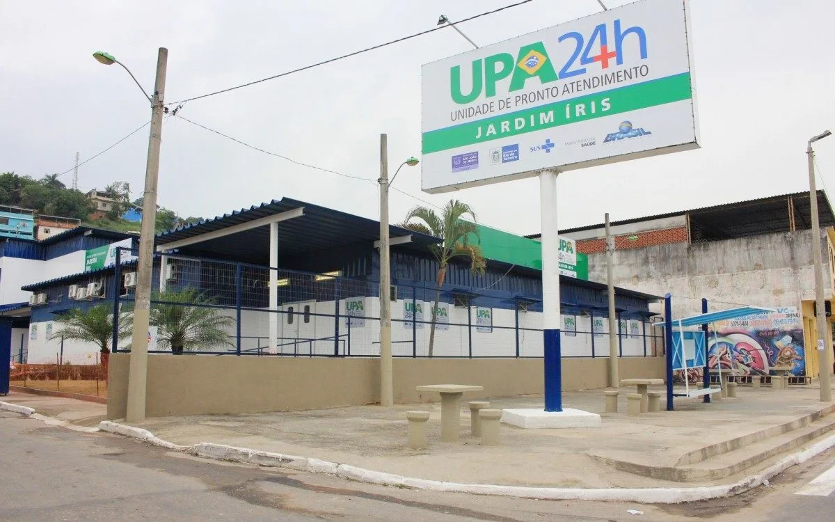 Cartaz informativo sobre inscrições da UPA Jardim Íris