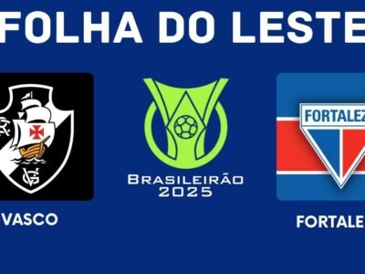 Imagem de jogadores do Vasco e Fortaleza no estádio São Januário durante a 9ª rodada do Campeonato Brasileiro 2025