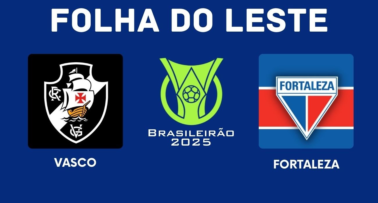 Imagem de jogadores do Vasco e Fortaleza no estádio São Januário durante a 9ª rodada do Campeonato Brasileiro 2025