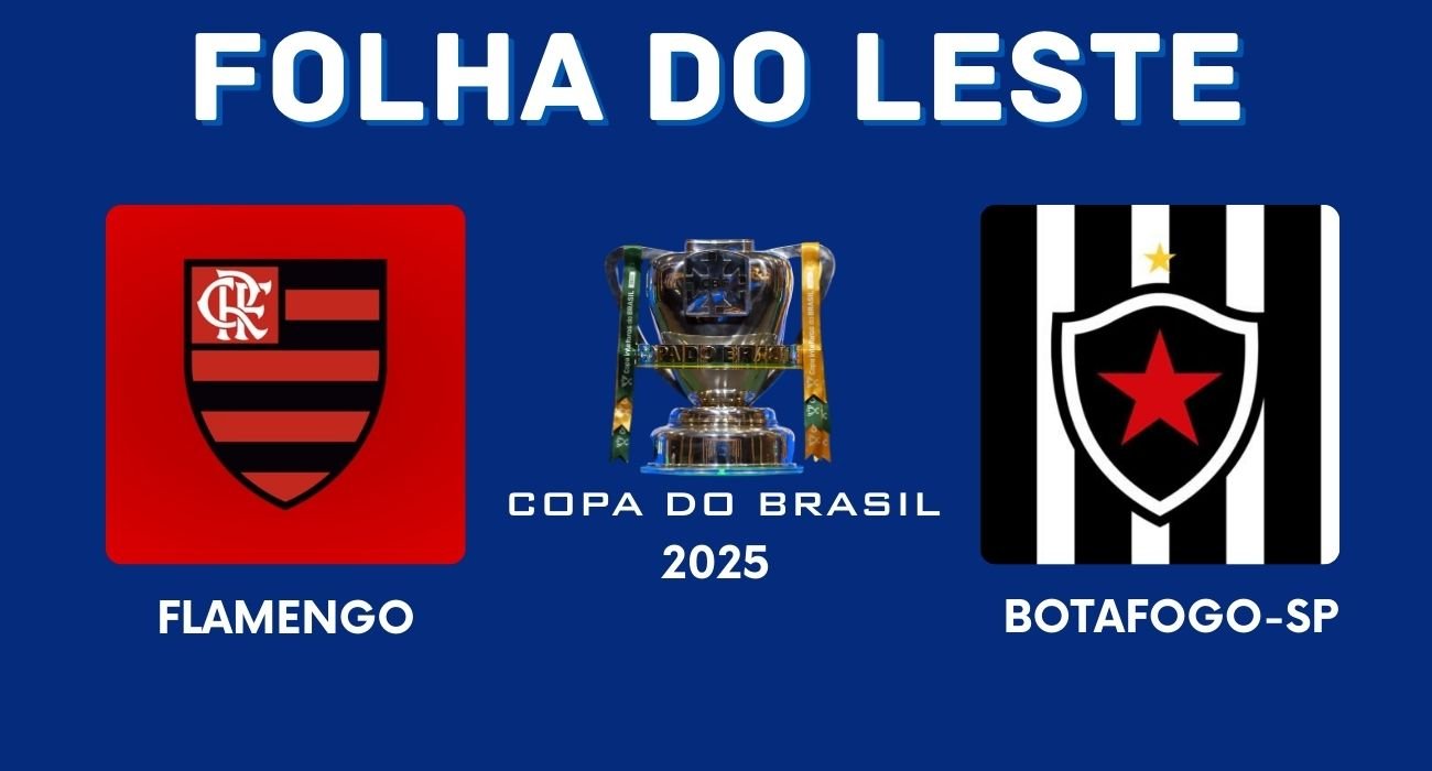Escudos do Flamengo e do Botafogo-PB lado a lado antes de partida decisiva na Copa do Brasil