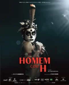Cartaz do filme Homem com H, cinebiografia de Ney Matogrosso. Em exibição na programação do Cinemark Niterói.