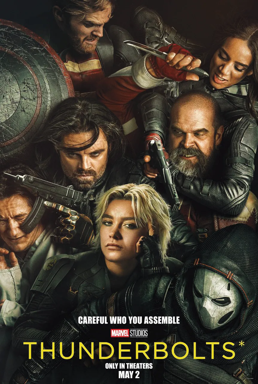 Cartaz do filme Thunderbolts na programação do Cinemark Niterói