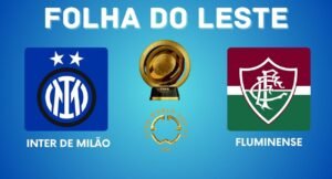 Jogadores de Inter de Milão e Fluminense durante o aquecimento para as oitavas do Mundial