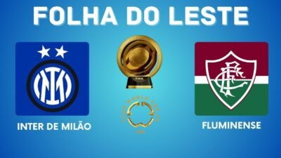 Jogadores de Inter de Milão e Fluminense durante o aquecimento para as oitavas do Mundial