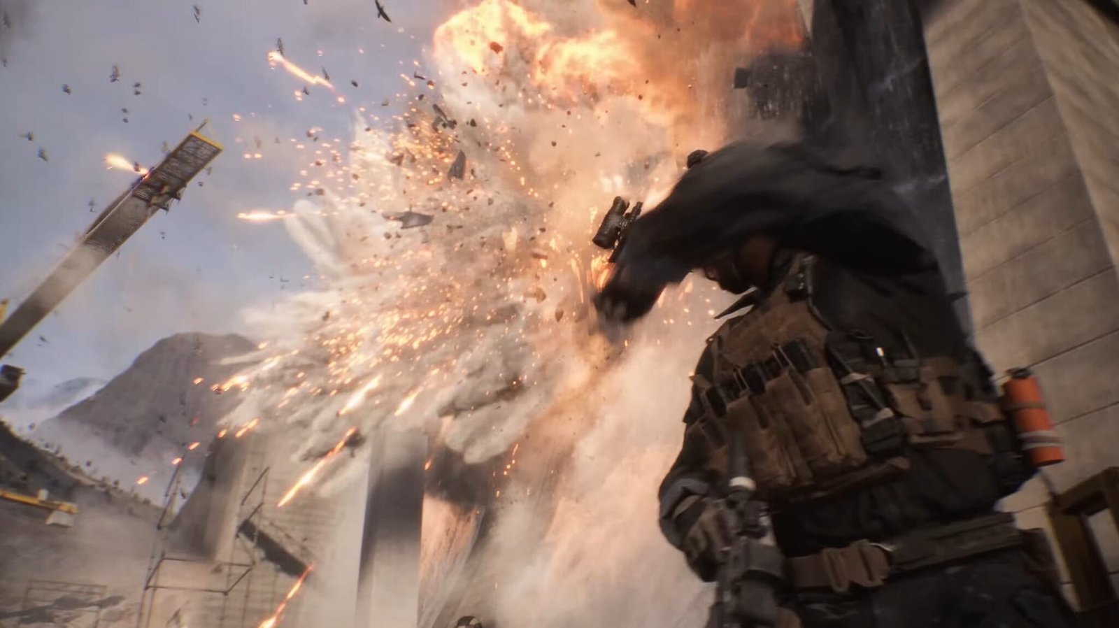 Cena explosiva do trailer de Battlefield 6 com ambientação urbana e destruição em destaque
