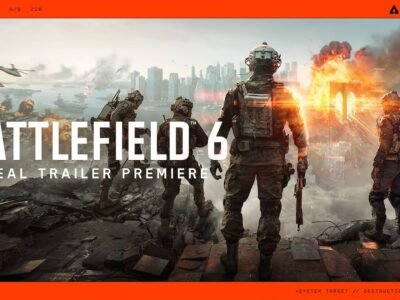 Cena explosiva do trailer de Battlefield 6 com ambientação urbana e destruição em destaque