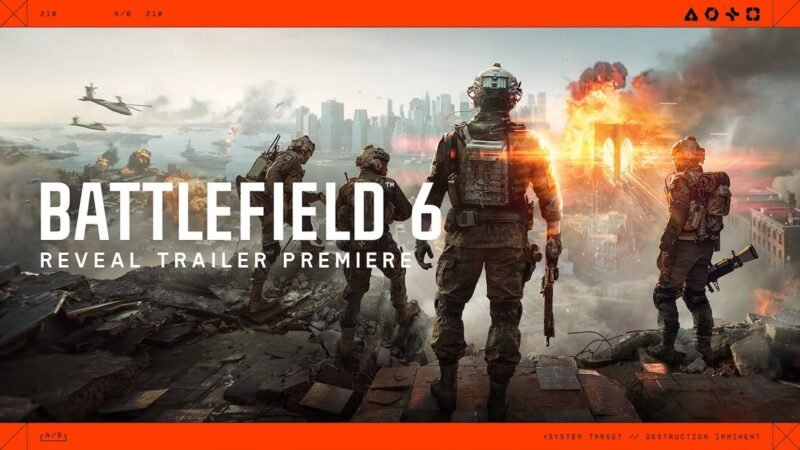 Cena explosiva do trailer de Battlefield 6 com ambientação urbana e destruição em destaque