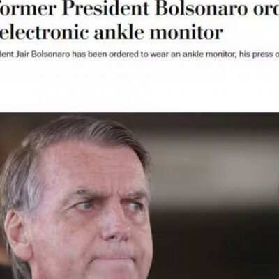 Bolsonaro sob vigilância após imposição de tornozeleira eletrônica pela Justiça