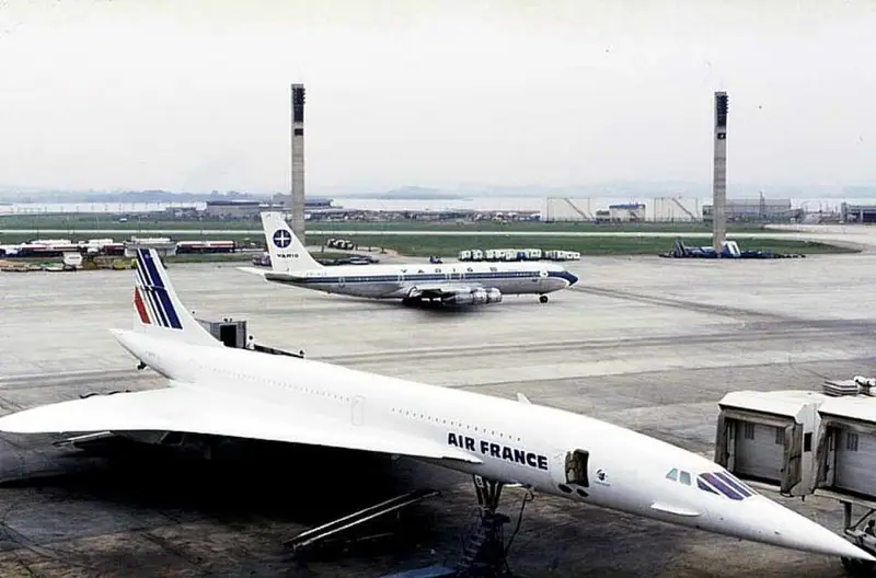 Concorde no antigo Aeroporto Internacional do Rio de Janeiro, no final dos anos de 1970, o único avião supersônico de passageiros da história da aviação | British Airways