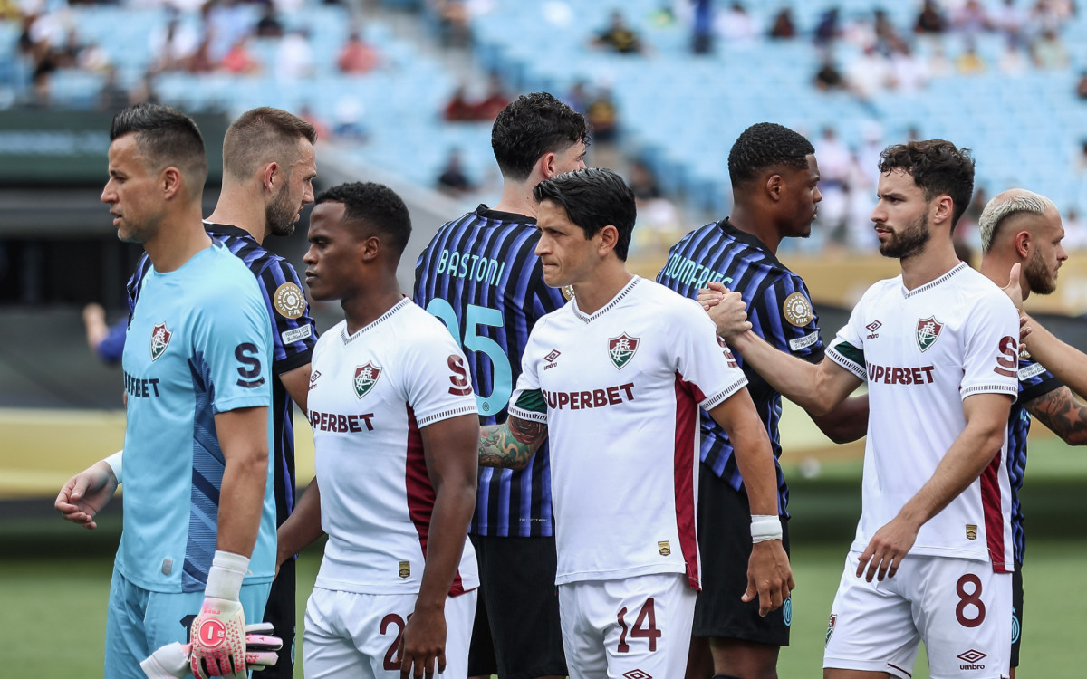 Jogadores do Fluminense treinam antes do confronto contra o Al-Hilal pelo Mundial