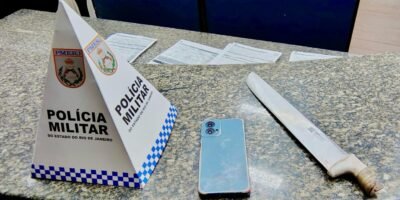 Prisão de homem armado com facão no Centro de Niterói após roubo
