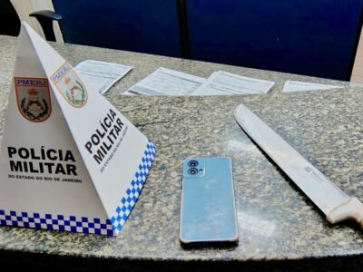 Prisão de homem armado com facão no Centro de Niterói após roubo
