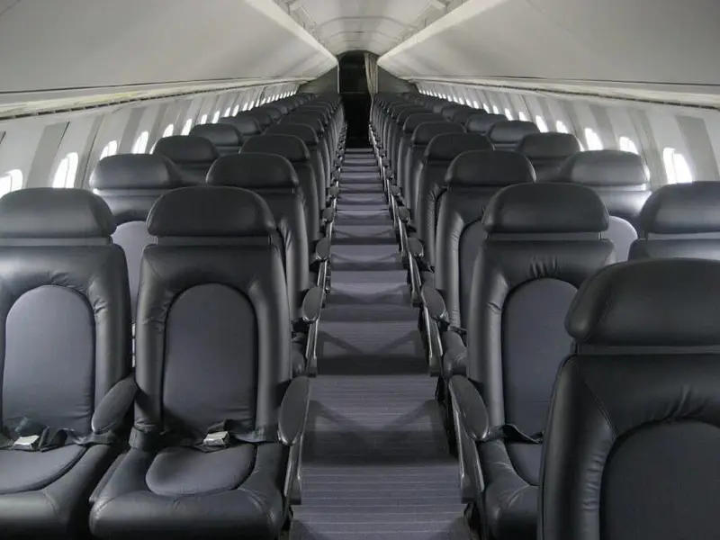 Interior do Concorde, aeronave supersônica que deixou grande legado na história da aviação