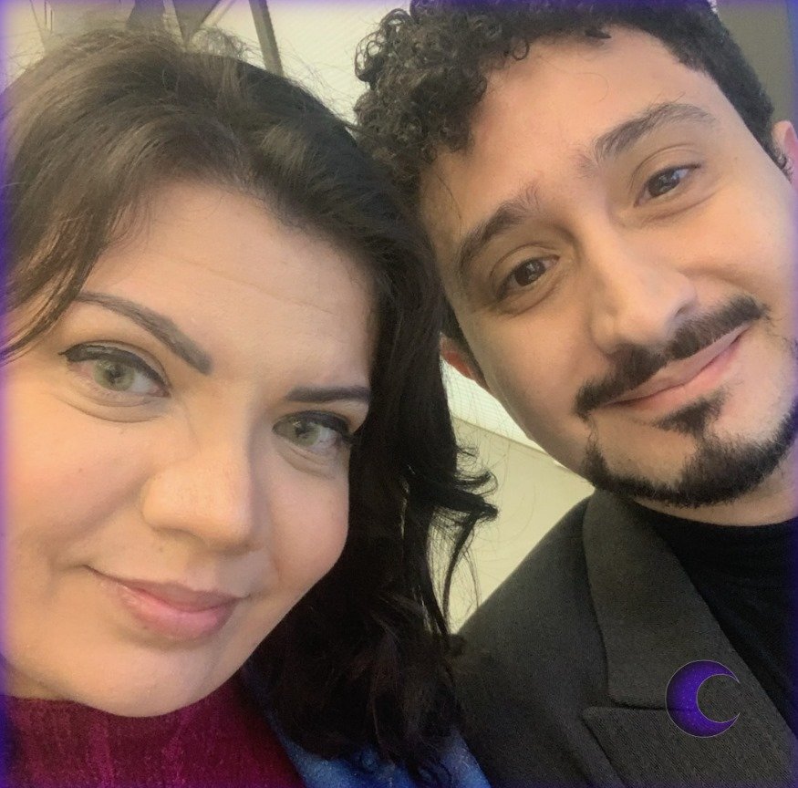 Mab Castro, juntamente com Carlos Vizeu, fundadores da Noche Produções, estúdio que Anime: venceu o concurso da UFF em parceria com o Acelera Niterói com o anime Genius! | Reprodução Instagram