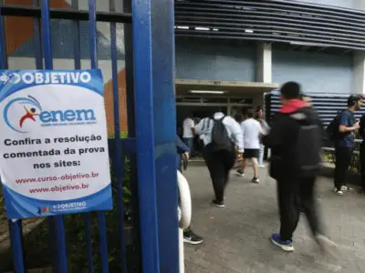 Print de página falsa do Enem usada em golpe que desviou R$ 3 milhões