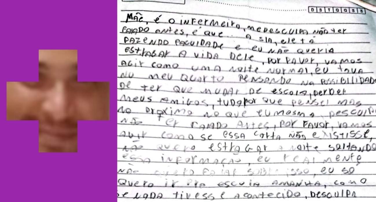 Em carta à mãe, menina revela autor de estupro na escola Joana Benedicta Rangel, em Maricá | Reprodução
