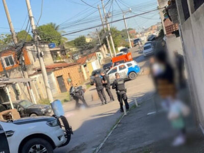 Local onde homem foi morto a tiros no bairro Kennedy, em Nova Iguaçu
