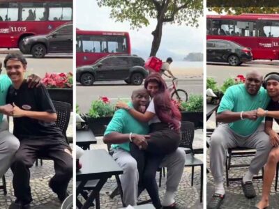 Ator foi reconhecido por fãs enquanto tomava café na padaria Pão & Etc., em Icaraí