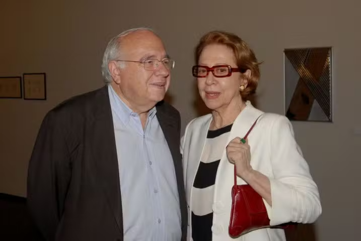 Luis Fernando Veríssimo ao lado da imortal Fernanda Montenegro | Paulo Jabur/Divulgação