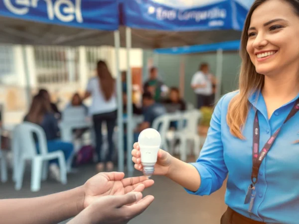Enel leva ações de consumo consciente e troca de lâmpadas LED a Rio Bonito e São Gonçalo