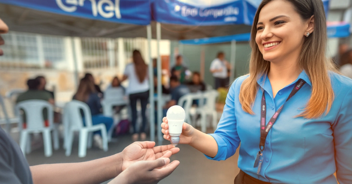 Enel leva ações de consumo consciente e troca de lâmpadas LED a Rio Bonito e São Gonçalo