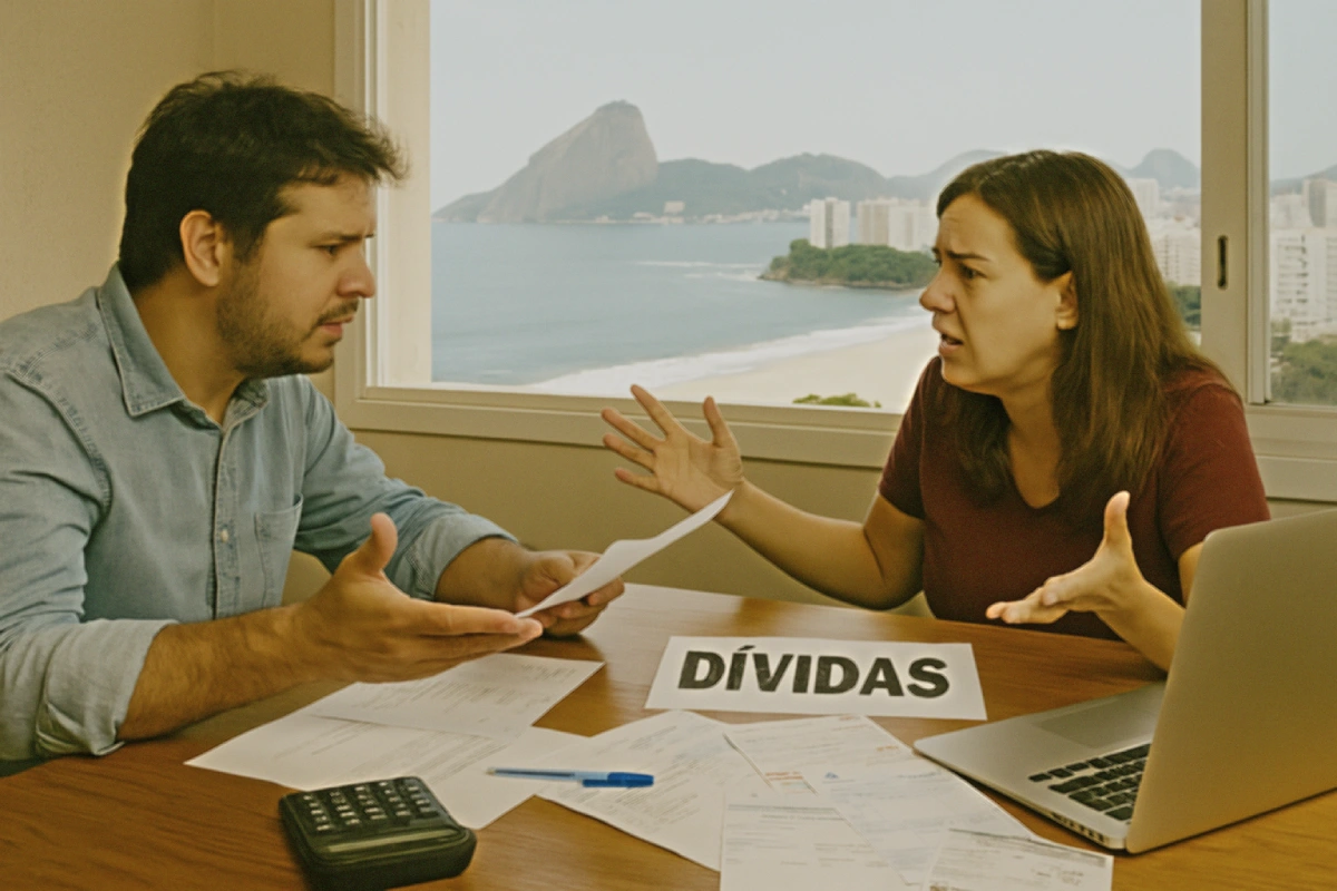 Número de devedores inscritos no Serasa em Niterói chega a 45% da população, quase metade do número de habitantes da cidade. | Criação: Folha do Leste/IA/Enzo Carvalho