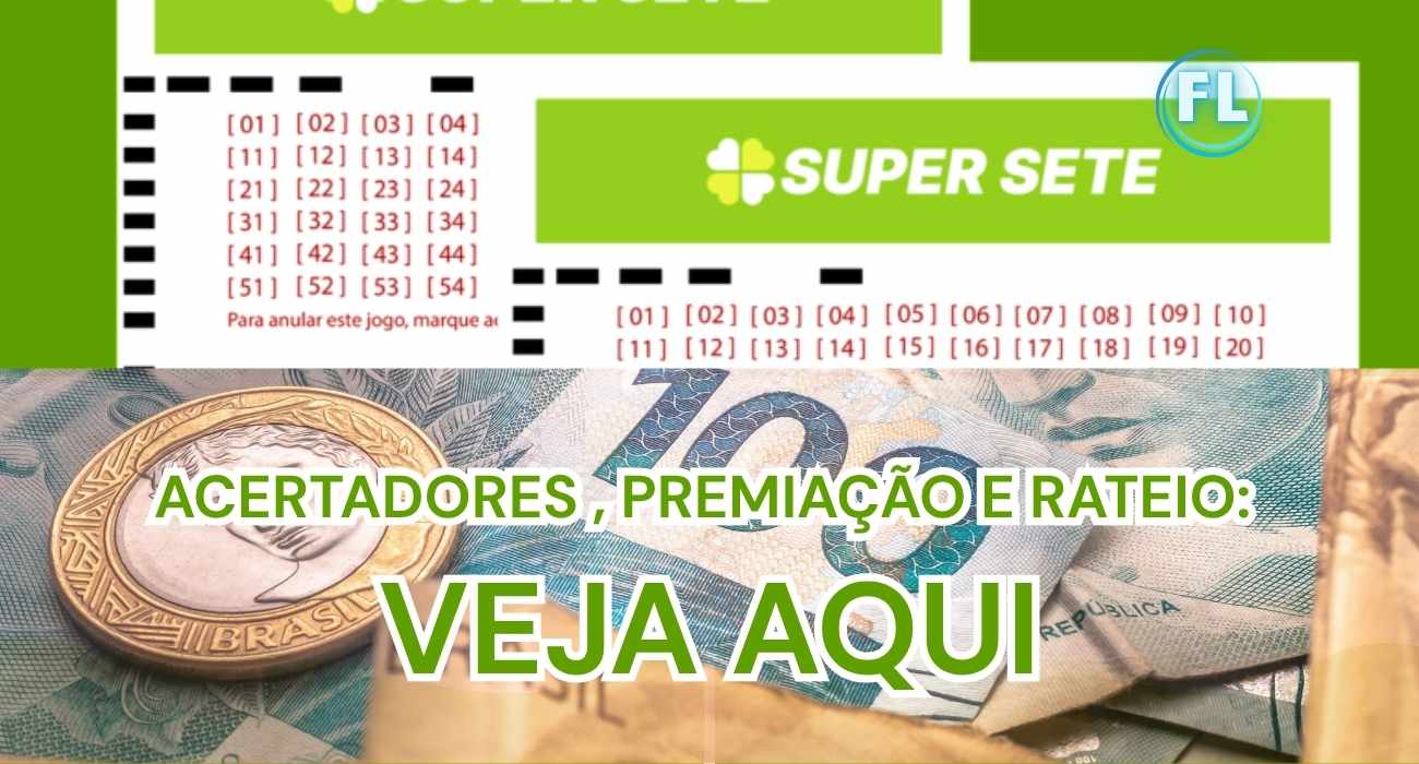 Concurso 754 da Super Sete: resultado do sorteio, dezenas e premiação desta sexta-feira, 03/10