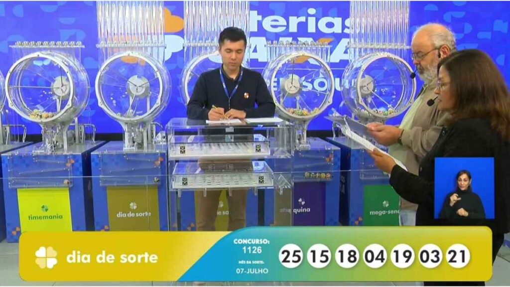 Auditores fazem a conferência do resultado do sorteio do concurso 1126 da Dia de Sorte desta quinta, 9/10, com apuração ao vivo. Confira seu jogo, veja seus números, dezenas sorteadas, premiação e apostas ganhadoras