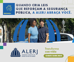Publicidade tipo banner quadrado tamanho 300x250 pixels Alerj