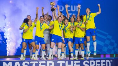 Brasil conquista o primeiro Mundial Feminino de Futsal ao vencer Portugal por 3 a 0