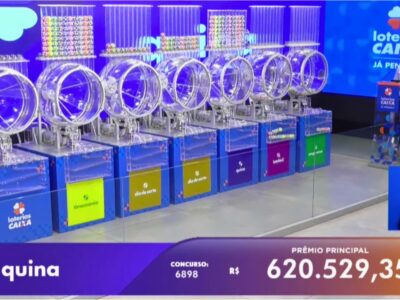 Uma ganhadora! Premiação e resultado da Quina agora, com dezenas e números sorteados no concurso 6898 de terça-feira, 09/12