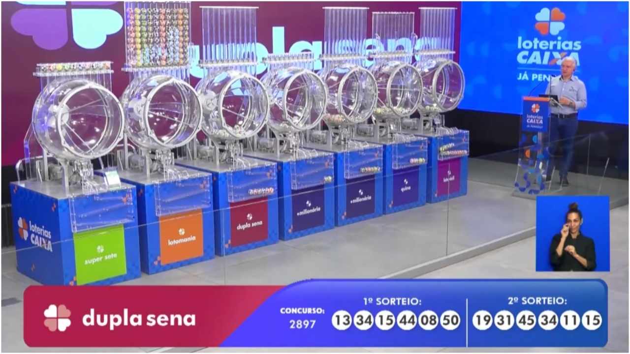 Resultado da Dupla Sena agora: números sorteados no concurso 2897, premiação, dezenas e apostas ganhadoras de quarta-feira, 10/12