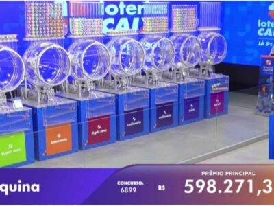 Agora: resultado e premiação da Quina, com números sorteados no concurso 6899 de quarta-feira, 10/12
