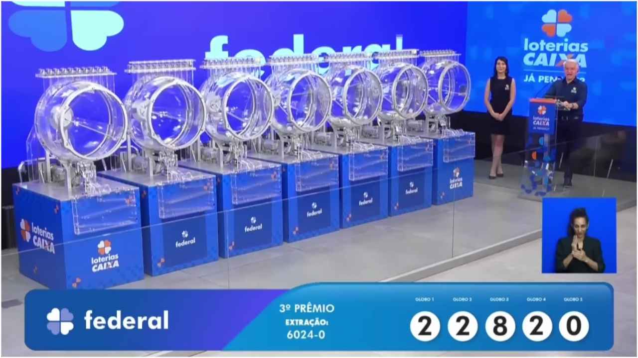 TERCEIRO PRÊMIO — Bilhete número 22820, que saiu para a cidade de São Paulo, estado de São Paulo, emitido pela Loterias Tamandaré: premiação no valor de R$ 30 mil