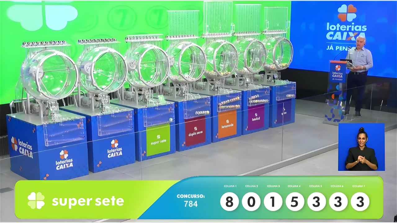 Resultado da Super Sete agora: números sorteados por coluna no concurso 784, premiação, dezenas e apostas ganhadoras de sexta-feira, 12/12 Resultado da Super Sete agora: números sorteados por coluna no concurso 784, premiação, dezenas e apostas ganhadoras de sexta-feira, 12/12