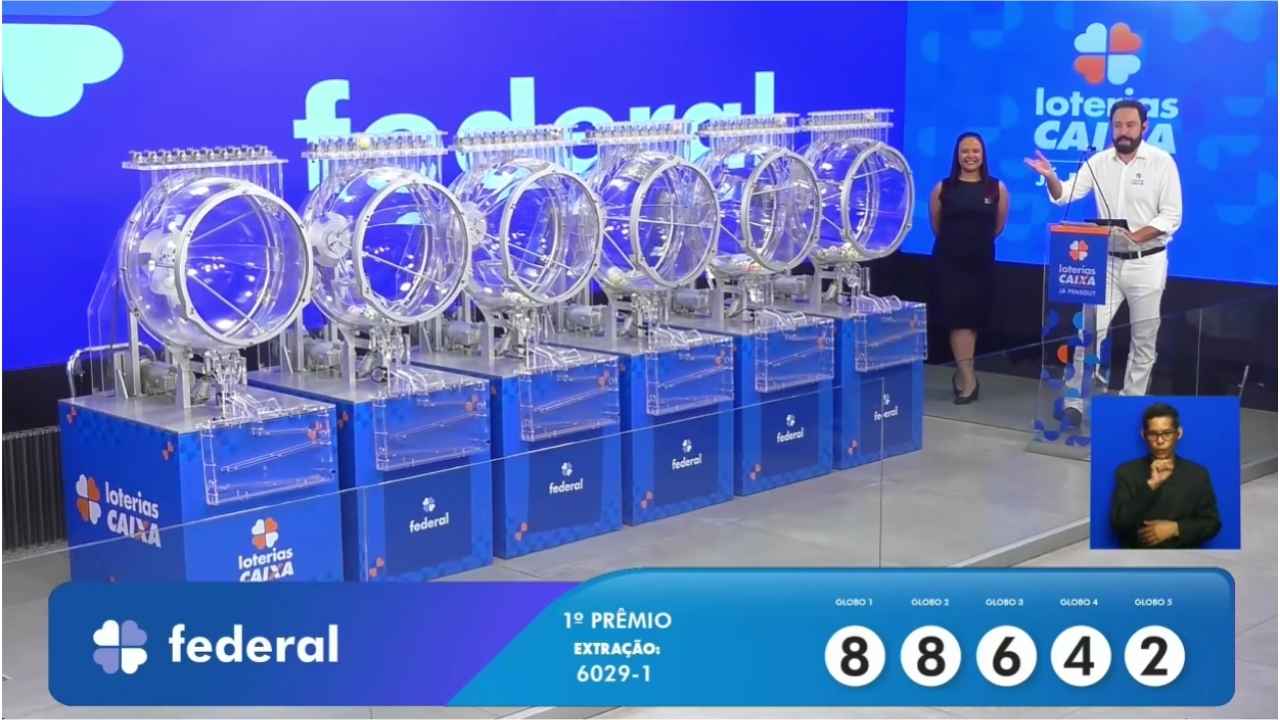 Resultado da Loteria Federal Concurso 6029, Extração Especial de Natal, Sábado, 20/12/2025