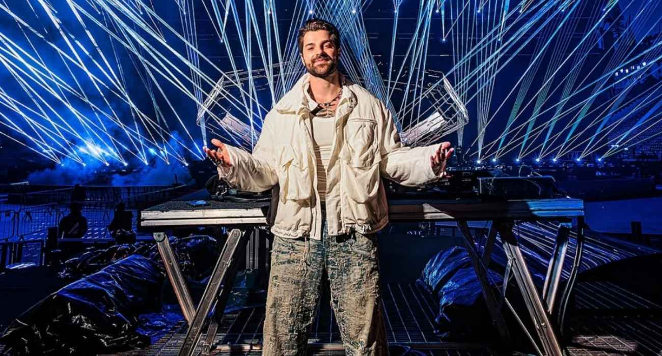 Alok durante show no Réveillon de Copacabana