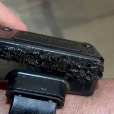 Votação relâmpago muda regras penais e pode encurtar pena de Jair Bolsonaro.  Tornozeleira eletrônica danificada pelo ex-presidente Jair Bolsonaro — principal beneficiário da anistia light — no período em que estava em prisão domiciliar | Reprodução