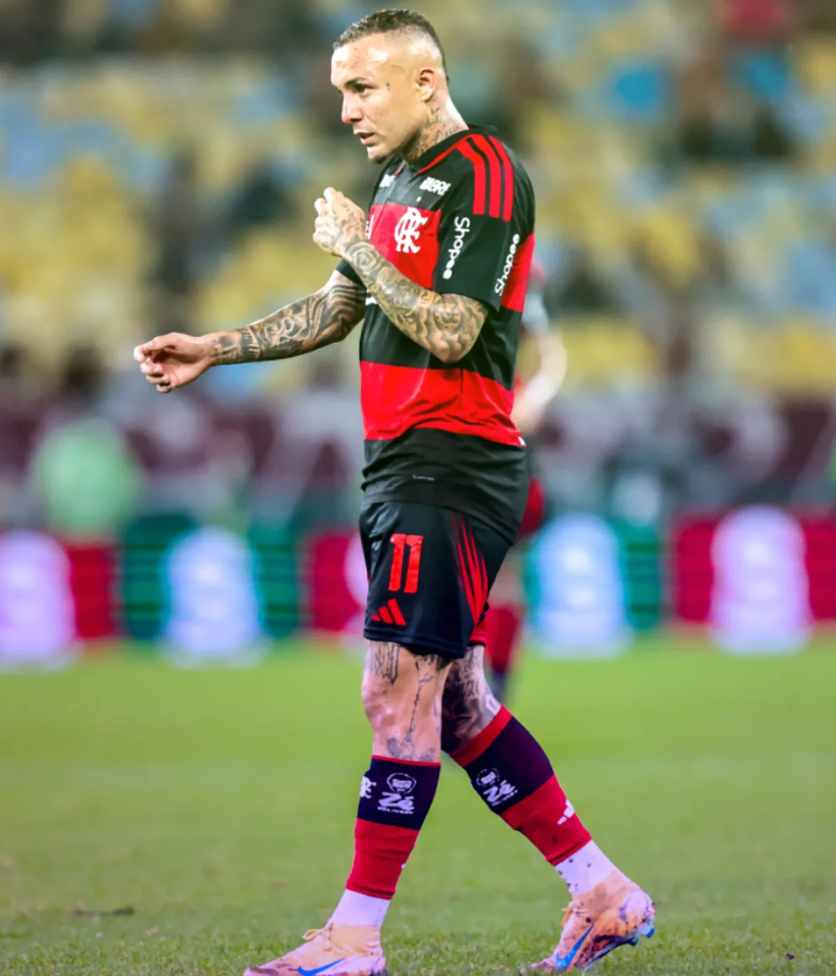 Everton Cebolinha, autor do gol do Flamengo contra o Fluminense pelo clássico do Campeonato Carioca e Jogo 1 do concurso 1230 da Loteca | Gilvan de Souza/Flamengo