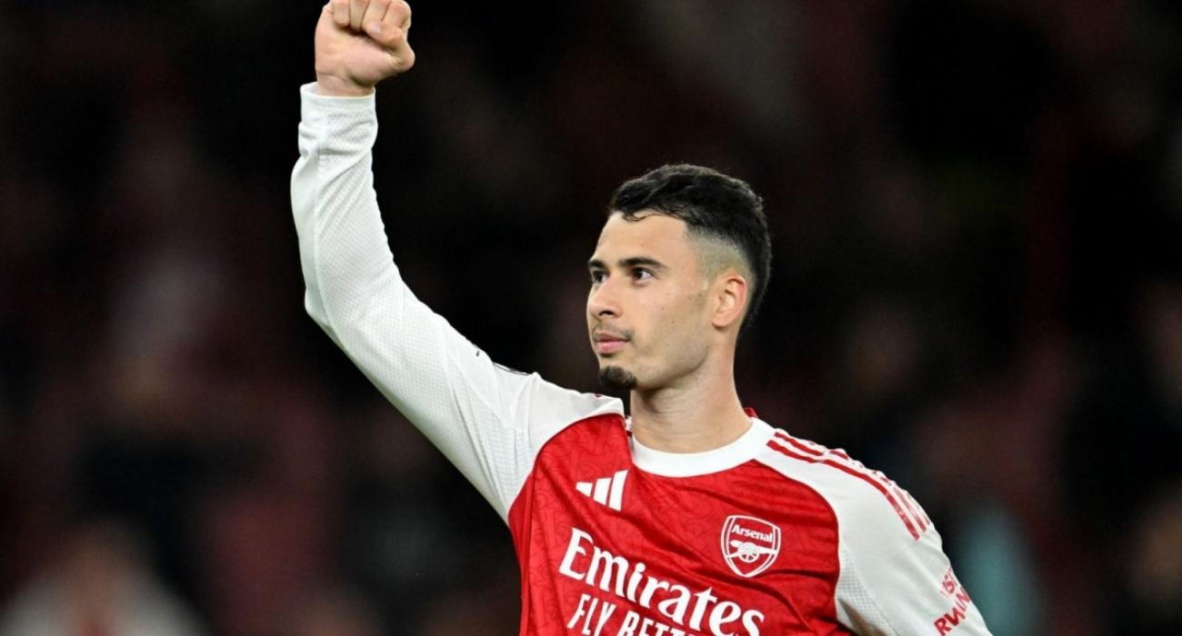 Gabriel Martinelli em partida do Arsenal pela Premier League Gabriel Martinelli em partida do Arsenal pela Premier League